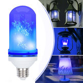 AC85-265V 4 üzemmód E27 kék LED villogó láng izzó szimulált égő tűzhatás fesztivál lámpa