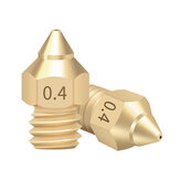 TWOTREES® Boquilla puntiaguda de latón de cobre TTS Nueva boquilla de extrusor de 1,75 mm 0,2 / 0,3 / 0,4 / 0,5 Cabezal de impresión para impresora 3D Ender 3 V2 CR-6 SE