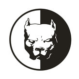 12x12CM Autoaufkleber mit Pitbull Super Hero Dog Muster, personalisiert für Auto