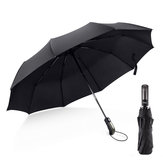 Parasol automatyczny 1-2 osoby Anty-uv Wiatroodporny parasol przeciwsłoneczny Parasol kempingowy Trzy składany parasol przeciwsłoneczny