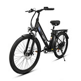 [EU DIRECT] Bicicleta elétrica ONESPORT OT18 Versão aprimorada 7 velocidades Bateria 36V 14.4Ah Motor de 250W Pneus de 26 polegadas Autonomia máxima de 40-60KM Carga máxima de 135KG Bicicleta elétrica
