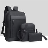3-teiliges Herren-Rucksackset USB-Ladetasche für Laptops Multifunktionaler Rucksack für Freizeit- und Geschäftsreisen Schulrucksack für Männer und Frauen