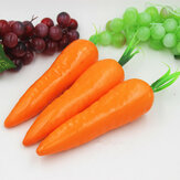 Модель фальшивых фруктов Красная искусственная морковь Декор для кухонного шкафа Учебные реквизиты для фотографии