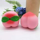 Pêssego Mole Cor-de-rosa 10cm Aumento Lento Coleção de Fruta Decoração Presente Brinquedo