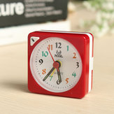 Mini Travel Alarm Clock Analogue Quartz LED Light With Snooze