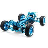 Cadre de voiture RC en métal CNC amélioré avec différentiel en métal pour les modèles de véhicules Wltoys 144001 144010 144002 avec pneus, moteur et engrenages pour pièces de voiture RC