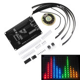 12X11 FFT Müzik Spektrum Ses Kontrolü LED Spektrum Analizörü DIY Dot Matrix Elektronik Prodüksiyon Kit