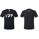 HQProp v2s  Czarna koszulka męska z bawełny L/XL/XXL z okrągłym kołnierzem na lato do RC Drone FPV Racing