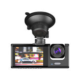 S1 กล้องแดชแคมขนาด 2 นิ้ว 3 ทาง HD 1080P กล้องถ่ายภาพสามเลนส์กันชนพร้อมดูแลที่จอดรถด้วยระบบตรวจจับภาพในยามค่ำคืน บันทึกวิดีโอของรถยนต์
