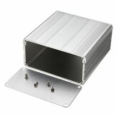 Boîtier électronique en aluminium argenté pour projets électroniques DIY, boîtier d'instruments imperméable pour PCB, rangement d'instruments
