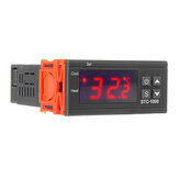 Geekcreit® STC-1000 110V/220V/12V/24V 10A 2 Wyjście przekaźnikowe LEDowy kontroler temperatury cyfrowy termostat Inkubator z czujnikiem grzałki i chłodnicy