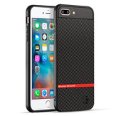 Защитный чехол из углеродного волокна против отпечатков пальцев для iPhone 8 Plus / iPhone 7 Plus 5.5