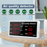 Detector de calidad del aire digital multifunción CO CO2 HCHO TVOC Probador de alta precisión para interior / al aire libre