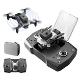 KY912 Mini WiFi FPV 4K Dual HD kamerával 360° Infravörös akadályelkerüléses összecsukható RC Drone Quadcopter RTF
