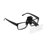 مشبك نظارات قابل للطي على قابض تكبير لوب مكبر زجاج يدي مجانا ، تصميم مبتكر