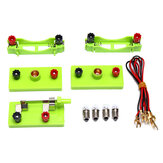 Kit di circuiti elettrici con interruttore a lampada Linea conduttiva Giocattolo scientifico educativo per bambini a scuola Fai da te Montessori