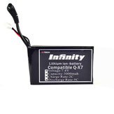 AHTECH Infinity 7.4V 3000mAh 2S 2C-5C Lipo akkumulátor Frsky Q X7 adóhoz