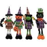 Rozciągliwa pluszowa zabawka na Halloween, urocza dynia czarownica jako dekoracja