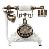 Téléphone fixe vintage avec plaque pivotante et cadran rotatif, téléphones anciens pour bureau, maison, hôtel