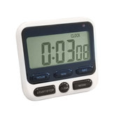 Minleaf ML-KT01 Minuterie de cuisine numérique à domicile Écran LCD carré Comptage en avant, compte à rebours, alarme, sommeil et chronomètre