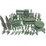 Ensemble de 56PCS de Soldats Militaires de 5CM avec Figurines et Accessoires Modèle Pour Enfants Cadeau de Noël Jouets