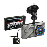 4 ιντσών HD 1080P διπλός φακός κάμερας νυχτερινής όρασης βρόχος εγγραφής 170 μοιρών αυτοκινήτου DVR βίντεο Dash Cam μπροστινή πίσω εγγραφή