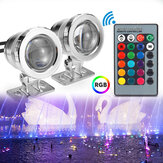 20W RGB LED Light Fountain Pool Pond Spotlight Underwater Waterproof With Remote