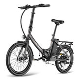 [EU DIRECT] FAFREES F20 Light Electric Bike 36V 14.5Ah Battery 250W Motor 20x1.95inch Tires 90-110KM Max Mileage 120KG Max Load City Folding Electric Bicycle