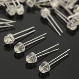 300 piezas F5 5 mm blanco brillante diodo paja Sombrero súper ligero LED kit de surtido