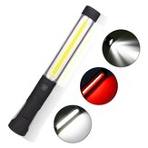 エニュージック™ 360°フック充電式COB LED作業灯 磁気ホワイト赤い懐中電灯点検ランプ