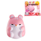 IKUURANI Squishy Hamster 9 см Лицензированный медленный рост с подарком коллекции упаковки Soft Игрушка