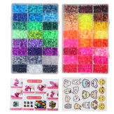 9600Pcs 5mm 48Colors DIY Fuse Beads Water Sticky Волшебный Aqua Beads Art Craft Toys для детей и взрослых