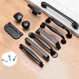 Aluminum Alloy Black Handles For Furniture Cabinet Knobs And Handles Kitchen Handles Drawer Knobs Cabinet Pulls Cupboard Handles Knobs
