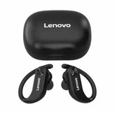Lenovo LP7 Wireless bluetooth 5.0 Earphones 14mm Drivers HIFI Stereo Bass Noise Reduction Low Latency Earhook Headphones IPX5 Waterproof Sports Earbuds with Mic