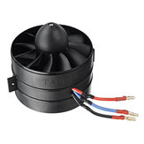Taft Hobby 90mm 11 Blades Ducted Fan EDF Boost Version with 3560 KV1500 Brushless Motor Support 6S for Fixed Wing RC Airplane Accessories