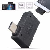 Right Angle USB-C Type-C to USB 2.0 Female OTG Adapter Converter For Macbook Smartphone Laptop PC
