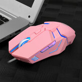 Mouse meccanico con cavo K-snake M12 USB cablato RGB 3200 DPI regolabile 6 pulsanti Mouse da gioco per notebook computer portatile