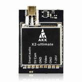 AKK X2-ultimate US 25mW/200mW/600mW/1000mW 5.8GHz 37CH AV πομποδέκτης FPV VTX με έξυπνο ήχο Mic