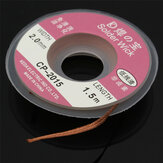 Cable de soldadura de alambre de bobina de cobre removedor de soldadura Effetool 5 pies / 1,5 mx 2 mm