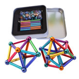 27Pcs Magnet Buck Ball 36PCs Magnetisch speelgoed Multi-color Bar Intelligente stressverlichter met doos
