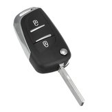 2 BTN Car Key Case Fob Falten Remote ungeschnittenes Blatt für Peugeot 107 207 307 308 407