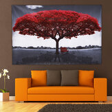 Μεγάλο Κόκκινο Δέντρο Καμβάς, Σύγχρονη Διακόσμηση Τοίχου Σπιτιού, Πίνακας Ζωγραφικής Εκτύπωσης Χωρίς Πλαίσιο, Διακοσμήσεις Σπιτιού