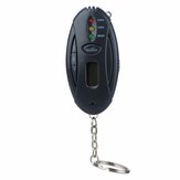 2120 Mini Digital Respiração Alcohol Tester Bafômetro Gadget com LCD Relógio Temporizador LED Chaveiro Lanterna 