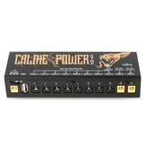 Caline CP-04 Gitarren-Effekt-Pedal-Netzteil mit 10 isolierten Gleichstromausgängen für 9V 12V 18V Gitarren-Effekte