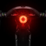 Luz traseira de bicicleta WEST BIKING 60lm 350mAh ultra brilhante, carregamento manual/indutivo USB recarregável, luz traseira de bicicleta LED à prova d'água, 6 modos de lanterna, segurança no ciclismo.