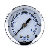 Manomètre de pression TS-Z51 0-60PSI 40mm 1/8 pouce NPT Mini manomètre de pression pour compresseur d'air Manomètre hydraulique à vide Testeur de pression