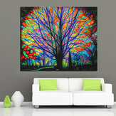 Colgante de pared de arte cómodo tapiz estilo de árbol colorido decoraciones psicodélicas para dormitorio