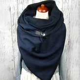Frauen Baumwoll Plus dick halten warme Winter Outdoor Casual Solide Farbe Multi-purpose Schal Schal