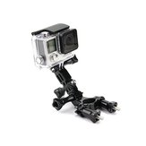 Soporte de manillar de motocicleta para cámara con brazo ajustable para GoPro Hero 3 4 Yi 4k II accesorios