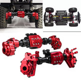 2PCS CNC Machined Aluminum Front Rear Portal Axle Housing Red Color for Traxxas TRX-4 Crawler